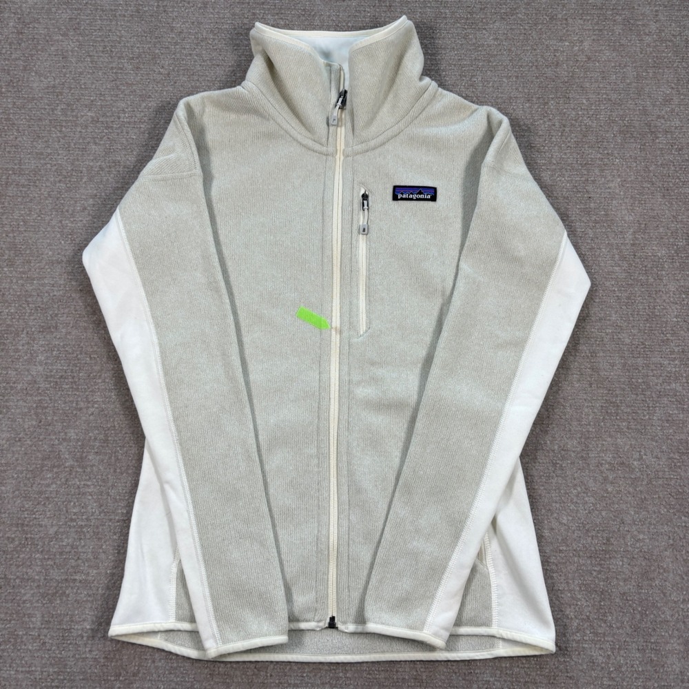 Patagonia Performance Better Sweater Beige Full Sip Jacket Women's Sz XS 25970